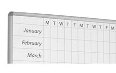 Whiteboard year planner