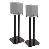 Speaker vloerstandaard Solid 60cm zwart, 2 stuks