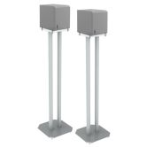 Speaker vloerstandaard Solid 80cm wit, 2 stuks