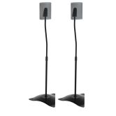 Speaker vloerstandandaard Surround zwart, 2 stuks