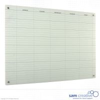 Whiteboard Glass 8-Week Mon-Fri 45x60 cm