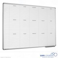 Whiteboard 3-Week Mon-Fri 90x120 cm