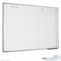 Whiteboard Day Planner To-Do 45x60 cm