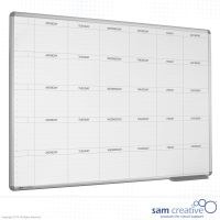 Whiteboard 5-Week Mon-Sat 90x120 cm