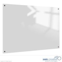 Whiteboard Glass Solid White Magnetic 20x30 cm