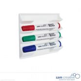 Magnetic board marker holder white